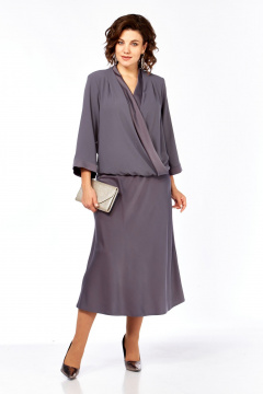 Блуза, юбка Диомант 2101 графит - фото 1