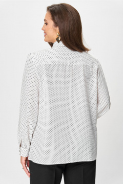 Блуза Andina city 5028-25 белый-горох - фото 4