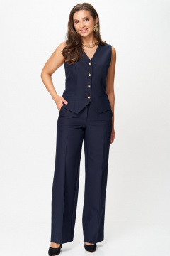 Брюки, жакет, жилет Andina city 9082-25 синий - фото 5