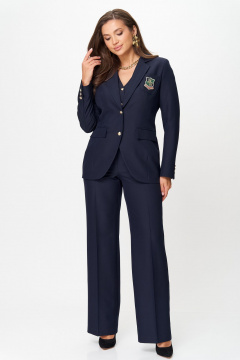 Брюки, жакет, жилет Andina city 9082-25 синий - фото 1