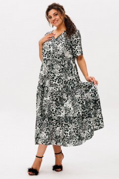 Платье Anelli 57 мраморный_мох - фото 3