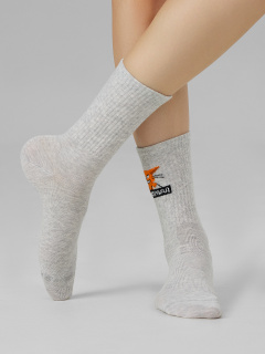 Носки Mark Formelle 217K-2666/23217K-1 св.серый_меланж_рис.2666 - фото 3