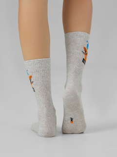 Носки Mark Formelle 217K-2669/23217K-1 св.серый_меланж_рис.2669 - фото 5