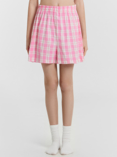 Футболка, шорты Mark Formelle 567748/25-37439ПП-14 белый_клетка_на_розовом_саше_3_сл_на_пол - фото 4