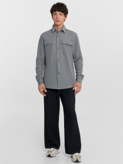 Рубашка Mark Formelle 121198/1/24-3795Ц-2 двухцветный_т.серый - фото 1