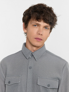 Рубашка Mark Formelle 121198/1/24-3795Ц-2 двухцветный_т.серый - фото 2