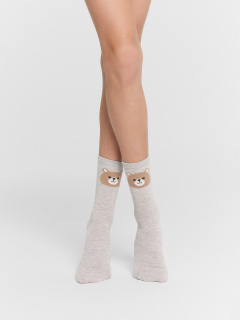 Носки Mark Formelle 430A-2884/B4-243430A-1 св.сер.меланж_нюдовый_капучино_рис.2884 - фото 4