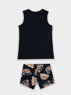 Майка Mark Formelle 443002/25-37068ПП-0 черный_мишки_на_неви_2_сл_на_пол - фото 1