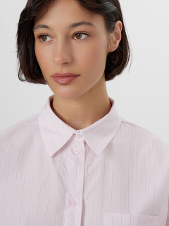 Рубашка Mark Formelle 502985/25-34939ПП-9 бело_лиловые_полосы_на_розовом_облаке - фото 3