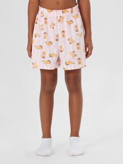 Футболка, шорты Mark Formelle 567748/25-37703ПП-14 розовая_сказка_капибары_на_розовой_полоске_3_сл_н - фото 3