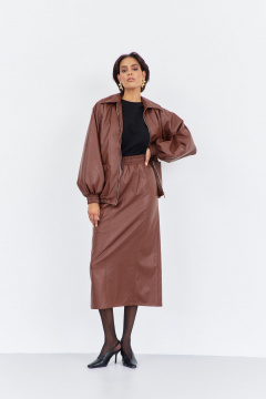 Жакет, юбка FLAIM 2019 шоколад - фото 1