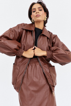 Бомбер FLAIM 2020 шоколад - фото 4