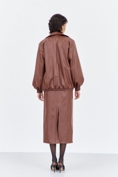 Юбка FLAIM 2021 шоколад - фото 3