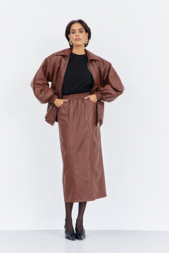 Юбка FLAIM 2021 шоколад - фото 2