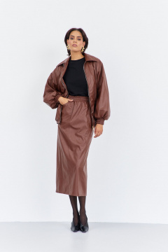 Юбка FLAIM 2021 шоколад - фото 1