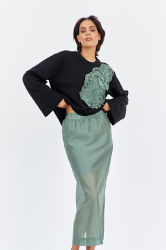 Юбка FLAIM 2024 зеленый мох - фото 1