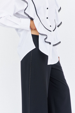 Блуза, брюки FLAIM 2029 черный-белый - фото 5