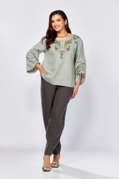 Блуза MALI 625-074 серый - фото 4