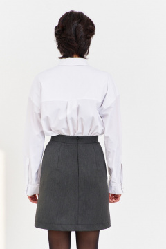 Юбка FLAIM 2040 серый графит - фото 4