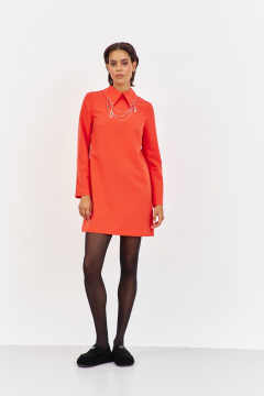Платье FLAIM 2060 оранжевый - фото 1