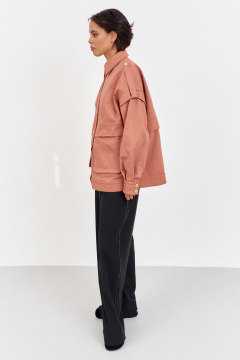 Бомбер FLAIM 2061 розовый кирпич - фото 4