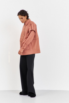 Бомбер FLAIM 2061 розовый кирпич - фото 2