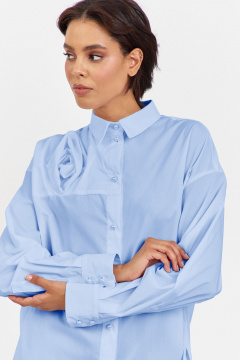 Блуза FLAIM 2062.02 голубой - фото 2