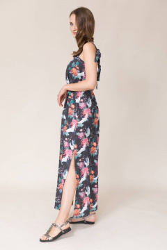 Летний сарафан с бретелями и регулировкой, накладные карманы Ружана 427-4 журавли - фото 3