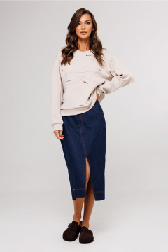 Юбка Butеr 3113 темно-синий - фото 3