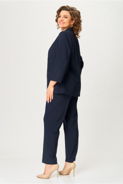 Брюки, жакет, топ БАГРЯНИЦА 3163 синий - фото 5