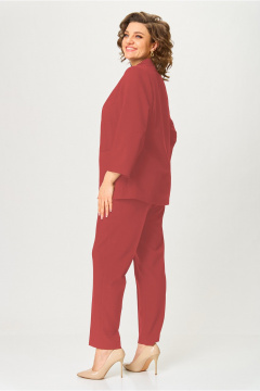 Брюки, жакет, топ БАГРЯНИЦА 3163 терракот - фото 2