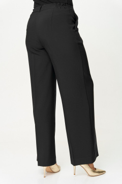 Черные брюки-палаццо из текстильной ткани БелЭльСтиль 601-2_88_22 черный - фото 3