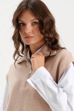 Жилет Romgil РВ0313-ШЕ5 светло-бежевый - фото 3