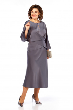 Блуза, юбка Диомант 2090 графит - фото 3