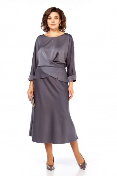 Блуза, юбка Диомант 2090 графит - фото 1