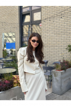 Жакет THE.WOMAN 0343 бежевый - фото 2