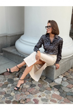 Юбка THE.WOMAN 0340 бежевый - фото 4