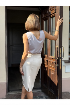 Юбка THE.WOMAN 0341 бежевый - фото 2