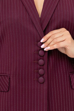 Брюки, жакет Gold Style 2738 бордовый_полоска - фото 5