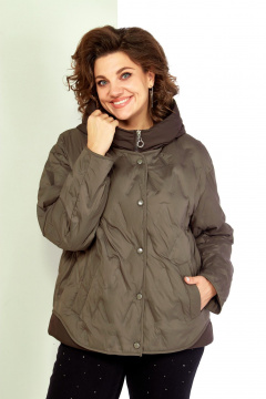 Куртка Shetti 2193 серо-оливковый - фото 4