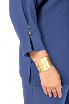 Блуза, брюки СиБон 0371 гогубой - фото 3