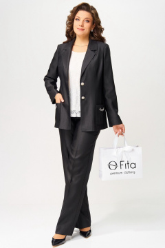 Брюки, жакет Fita 3144 черный - фото 2