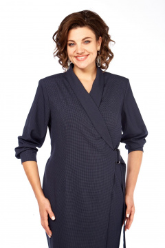 Платье Диомант 2104 синий - фото 4