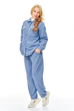 Брюки, рубашка T&N 7688 голубой_бархат - фото 4