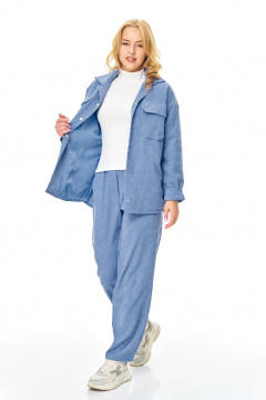 Брюки, рубашка T&N 7688 голубой_бархат - фото 3