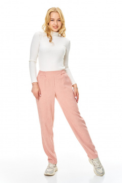 Брюки, водолазка T&N 7690 пудра_бархат-молочный - фото 2
