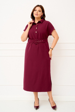 Платье IVA 1818 винный - фото 1