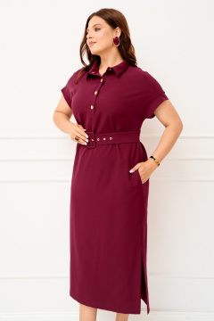 Платье IVA 1818 винный - фото 2