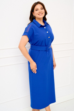 Платье IVA 1818 васильковый - фото 3
