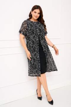 Платье IVA 1816 черный - фото 2